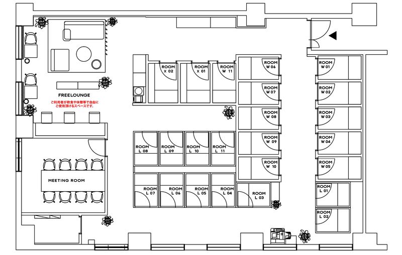 ROOM L09 - H¹T浦和西口 THE GARDEN（サテライト型シェアオフィス）
