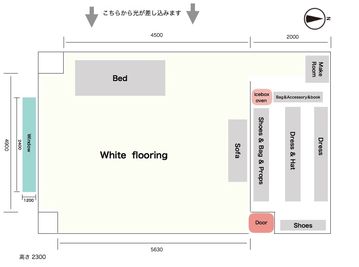 撮影スタジオ レンタルスタジオの間取り図