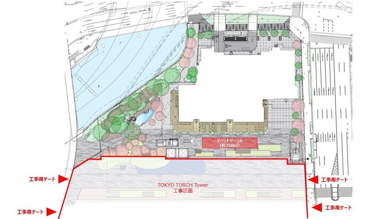 TOKYO TORCH Park イベントAゾーン - TOKYO TORCH 常盤橋タワー