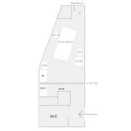 駅近✨レンタルサロンShe｜エステ・マッサージなど アクセス抜群の完全個室レンタルサロン｜She レンタルサロンの間取り図