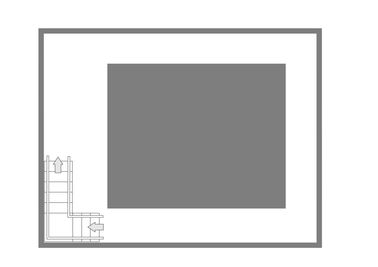 歌舞伎町ビル屋上 撮影スペースの間取り図