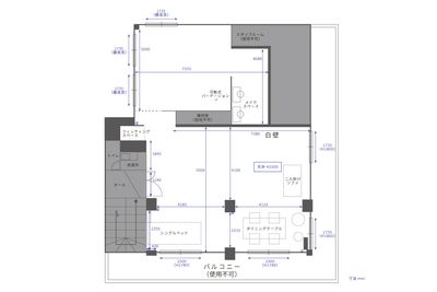 レイテラススタジオ 撮影スタジオの間取り図