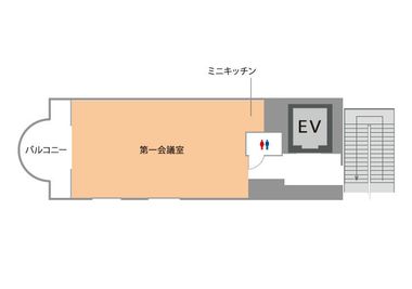 TKPスター貸会議室 芝大門 第1会議室の間取り図