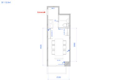 TIME SHARING 新宿南口 GSハイム503_図面 - 【閉店】TIME SHARING 新宿南口 GSハイム 【閉店】503の間取り図