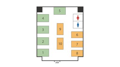 【ミニマルワークスペース南森町】 ミニマルワーク南森町No.3の間取り図