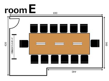 オフィスパーク青山コークス roomEの間取り図