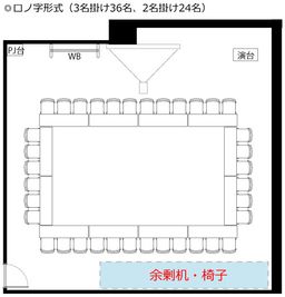 リファレンスキャナルシティ博多 貸会議室CA2-typeAの間取り図