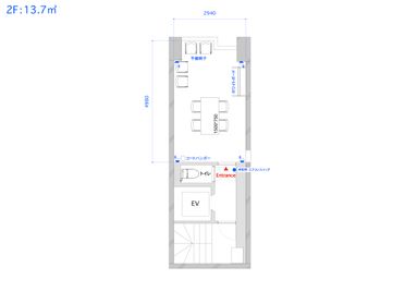 間取り図 - 【閉店】TIME SHARING 三越前 斉丸日本橋ビル 【閉店】2Aの間取り図