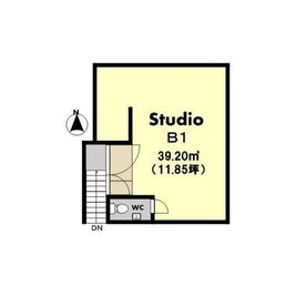 スタジオ アルテ・ピアッツァ 第2スタジオ/多目的スペースの間取り図