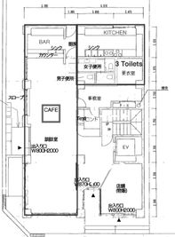 間取り図 - Music practice room [26-50名様利用]ATOホテルのキッチン付きイベントスペースの間取り図