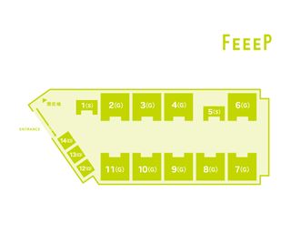FEEEP新橋店 【FEEEP新橋店 1名《半個室》シングル席】の間取り図