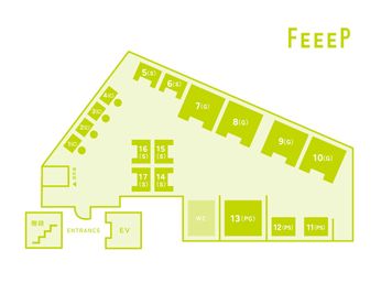 FEEEP池袋東口店 【FEEEP池袋東口店 1名カウンター席】の間取り図