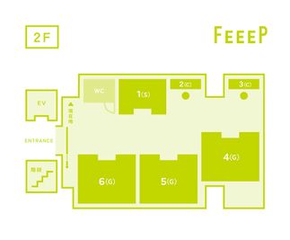 FEEEP秋葉原岩本町店 【FEEEP秋葉原岩本町店《半個室》 グループ席】の間取り図