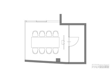 東京会議室 アクセア会議室 小川町店 第1会議室の間取り図