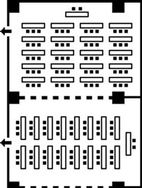 パルシェ貸会議室 【パルシェ貸会議室】組み合わせ２室(第１会議室/第２会議室連結）の間取り図