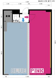 すむぞう公園通りスタジオ 公園通りスタジオPINKの間取り図