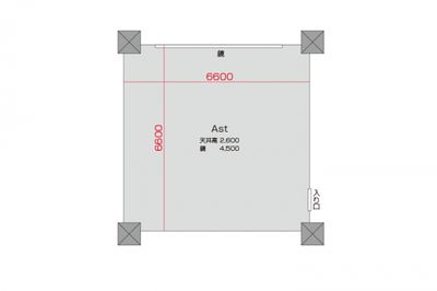 福岡博多 レンタルスタジオ　STUDIO BUZZ Astの間取り図