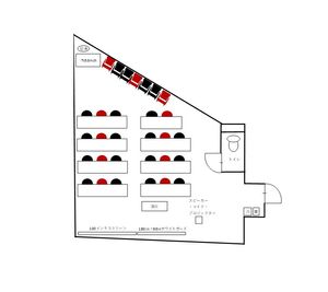 博多B＆R大会議室 【シュガースペース】の間取り図