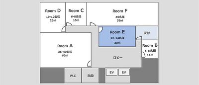 フロアー全体間取り - Esta青山 Esta青山　RoomEの間取り図