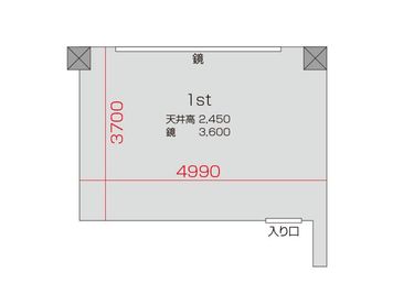 竹ノ塚 レンタルスタジオ STUDIO BUZZ 1stの間取り図