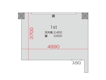 竹ノ塚 レンタルスタジオ STUDIO BUZZ 1stの間取り図