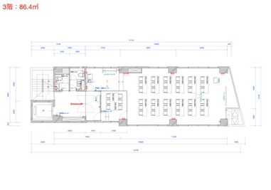 TIME SHARING 新富町 grandir ginza east 3F_図面 - 【閉店】TS 新富町 grandir ginza east 【閉店】3Fの間取り図