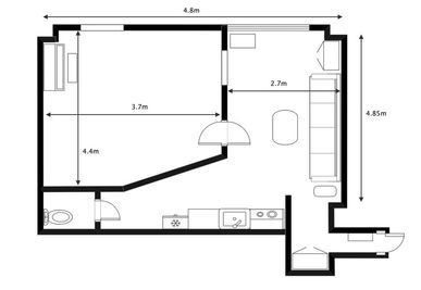 T.M.E.Studioの間取り図