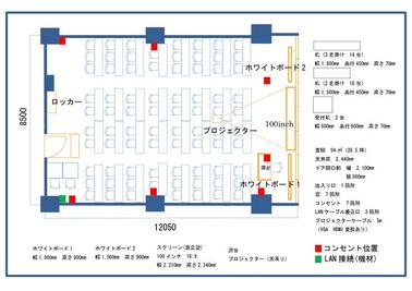 大阪会議室 NSEリアルエステート梅田店 A室の間取り図