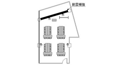 x(閉鎖)スター貸会議室 銀座 カンファレンスルーム2Aの間取り図