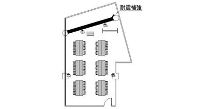 x(閉鎖)スター貸会議室 銀座 カンファレンスルーム2Aの間取り図