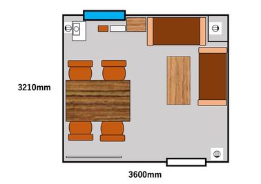 Frend（フレンド） Frend心斎橋/完全貸切/無料コーヒー・ウォーターサーバーの間取り図