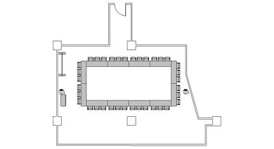 x(閉鎖)スター貸会議室 銀座 カンファレンスルーム2Gの間取り図