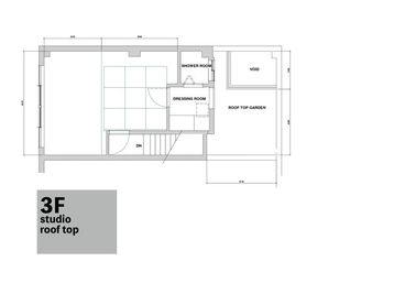 3F 間取り図 - レイヤーズスタジオ 1Fと3Fスタジオまるごと貸切プランの間取り図