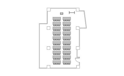 TKPスター貸会議室 水戸駅前 カンファレンスルーム6Aの間取り図