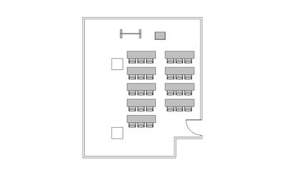 TKPスター貸会議室 水戸駅前 ミーティングルーム5Aの間取り図