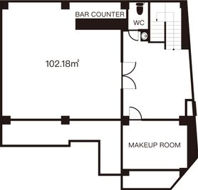 Studio Rosarium 3F「ヴァイスヴァルトの花嫁」の間取り図