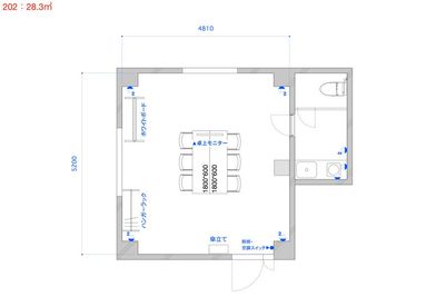 TIME SHARING 小伝馬町 ミマツビル202_図面 - TIME SHARING 小伝馬町 ミマツビル 202の間取り図