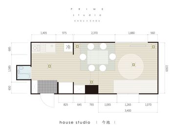 今池｜ハウススタジオ 今池 PRIME house No.3の間取り図