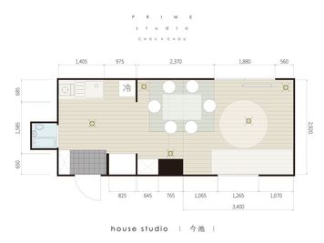 今池｜ハウススタジオ 今池 PRIME house No.3の間取り図