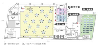 千葉中央大ホール・貸し会議室 第三会議室の間取り図