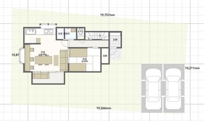 敷地間取り - 1173OFFICE（イイナミオフィス）の間取り図