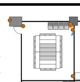RoomD レイアウト図 - 【リロの会議室】コンフォート新宿 【リロの会議室】コンフォート新宿　RoomDの間取り図