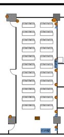 RoomD+E+F　レイアウト図 - 【リロの会議室】コンフォート新宿 【リロの会議室】コンフォート新宿　RoomD+E+Fの間取り図