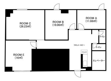 RoomAの間取り図です - MP RENTAL大名 Room Aの間取り図