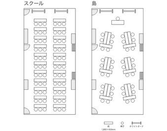 名古屋会議室 邦和セミナープラザ 研修室 No.5の間取り図