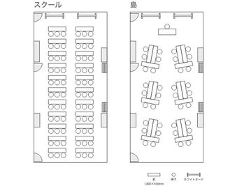 名古屋会議室 邦和セミナープラザ 研修室 No.5の間取り図