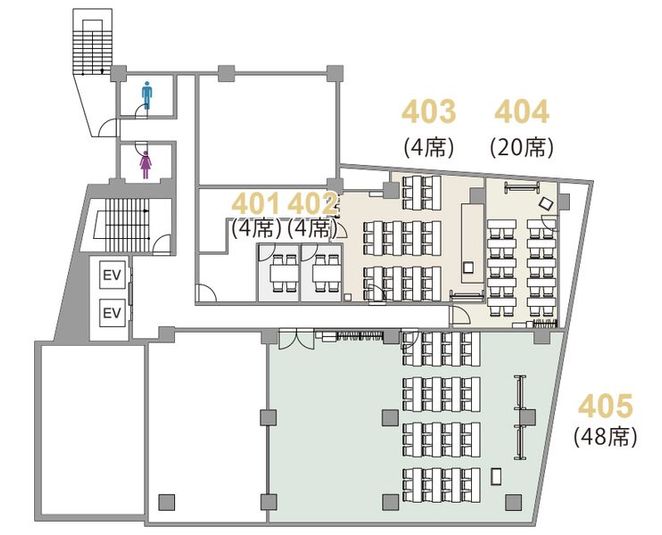 403号室（セミナールーム・多目的スペース） - アットビジネスセンターサテライト渋谷宇田川