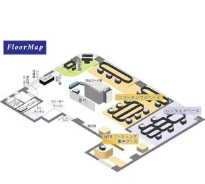 FloorMap - MASU-p（マスピー）板宿 コワーキングスペース（ワークスペース）の間取り図