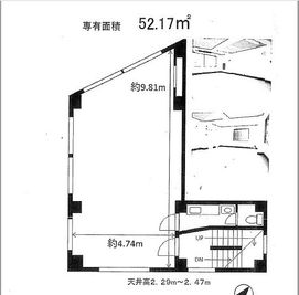 レンタルスペースＳ・ＮＥＴ日本橋 レンタルスペース３階の間取り図