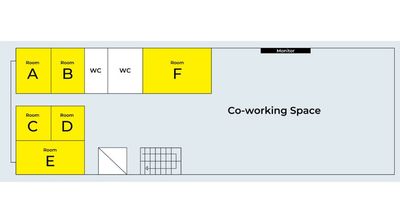 FEAT.space 貸し会議室ROOM D（2階）の間取り図